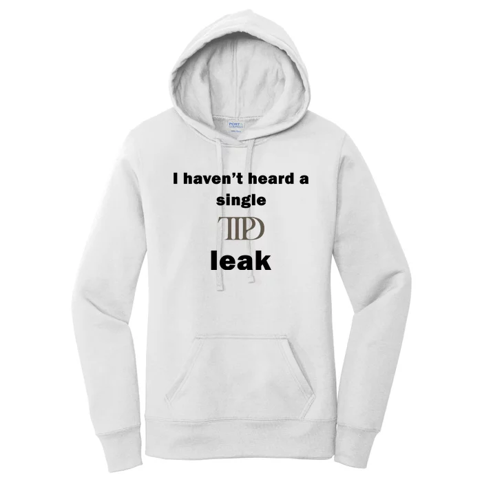 I Haven’T Heard A Single Ttpd Leak Women's Pullover Hoodie