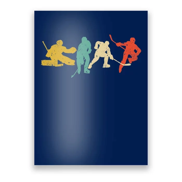 Ice Hockey Hockey Stick Vintage Style Ice Hockey Gift Poster