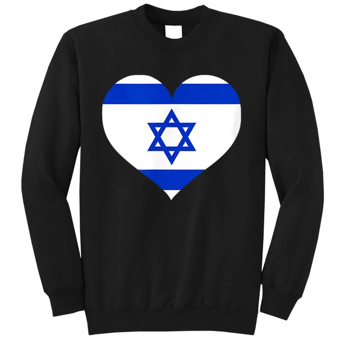 Israel Heart Tall Sweatshirt