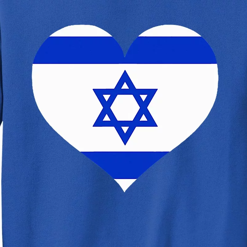 Israel Heart Tall Sweatshirt