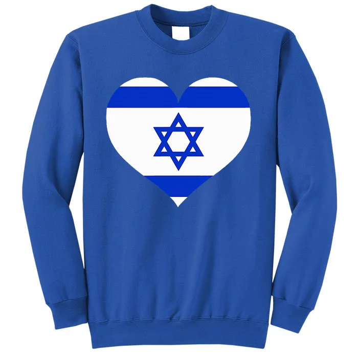 Israel Heart Tall Sweatshirt