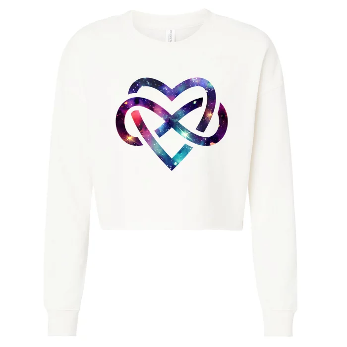 Infinite Heart Cropped Pullover Crew