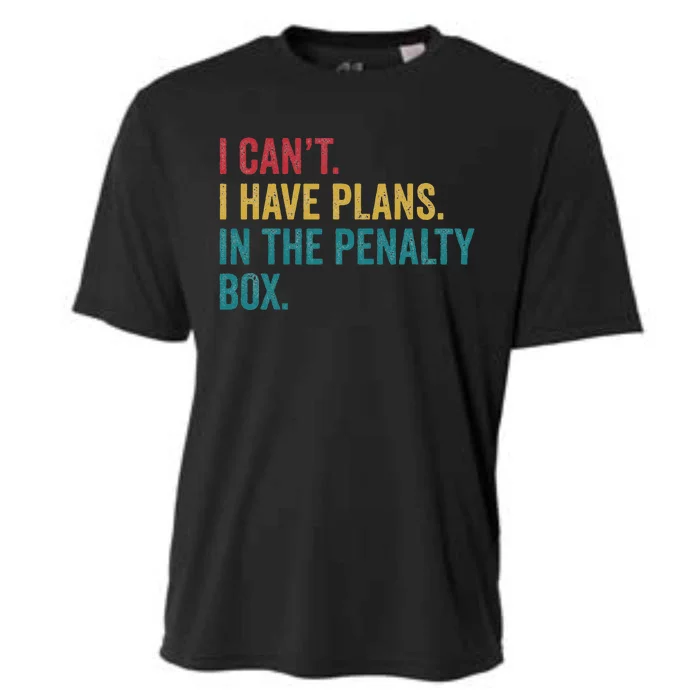 Ice Hockey I Have Plans In The Penalty Box Funny Cooling Performance Crew T-Shirt