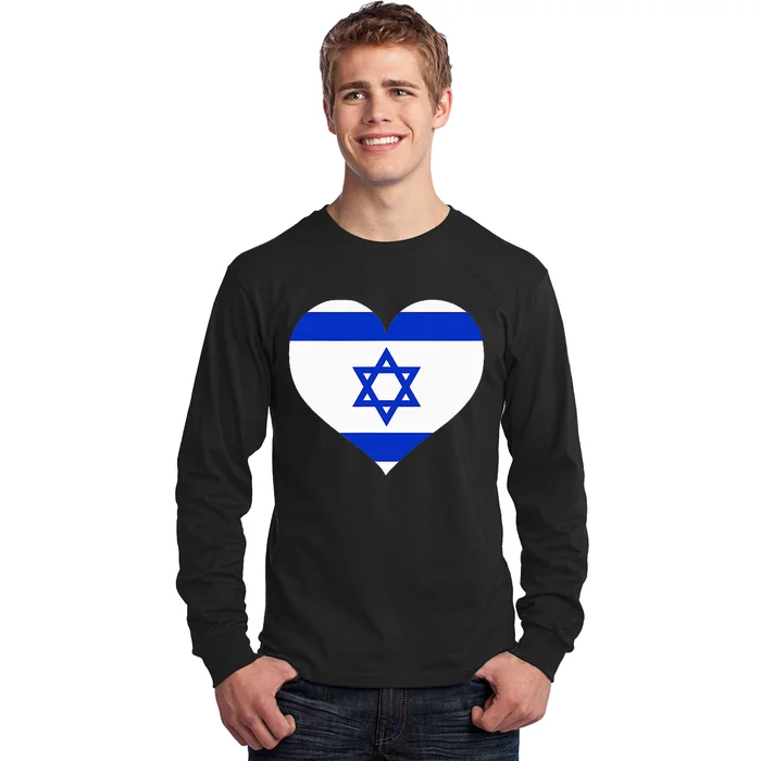 Israel Heart Long Sleeve Shirt