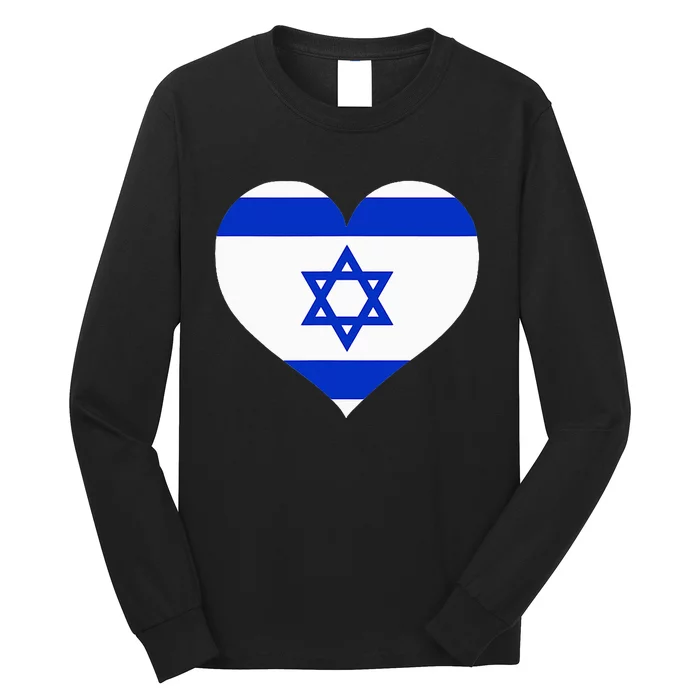 Israel Heart Long Sleeve Shirt