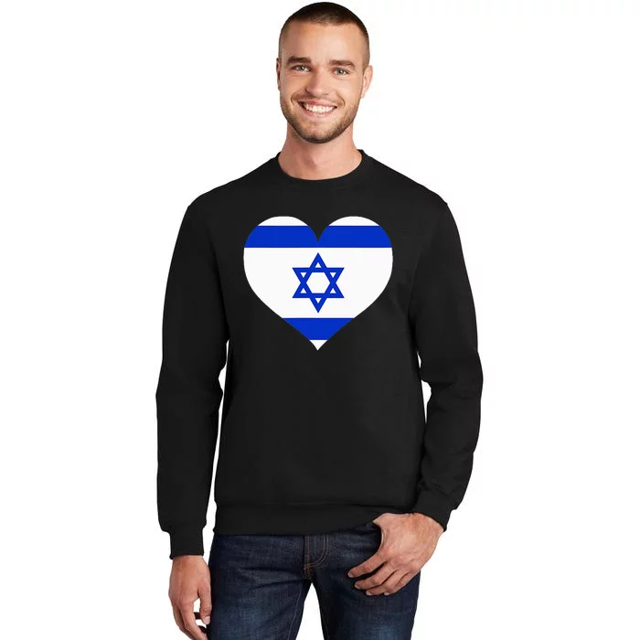 Israel Heart Tall Sweatshirt