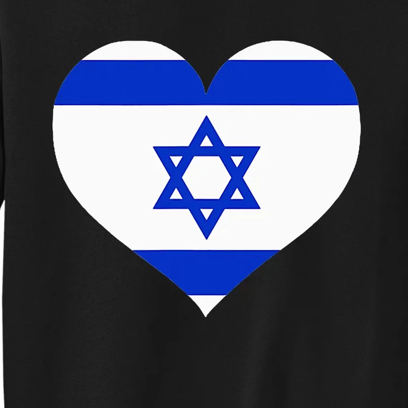 Israel Heart Tall Sweatshirt