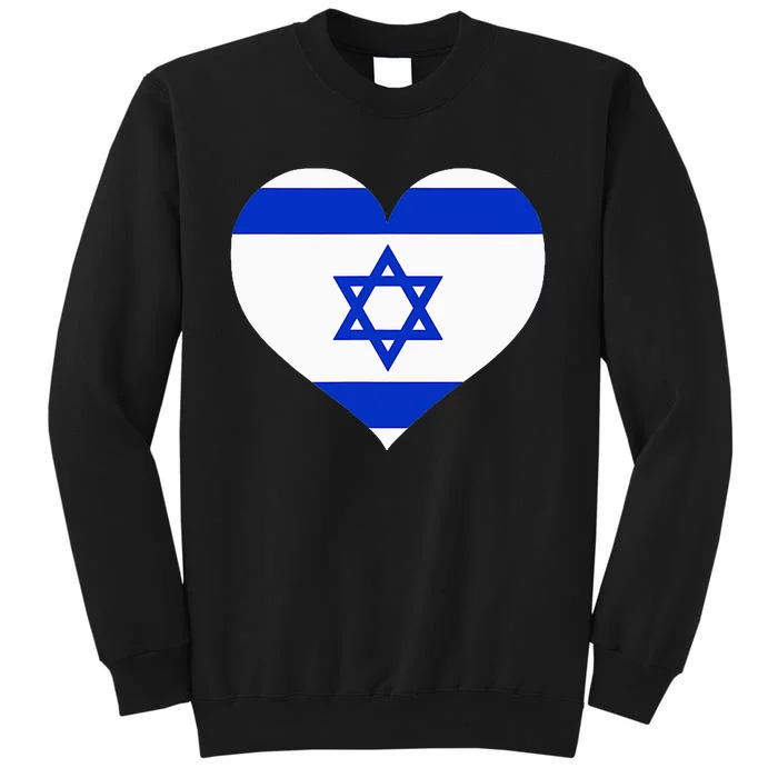 Israel Heart Tall Sweatshirt