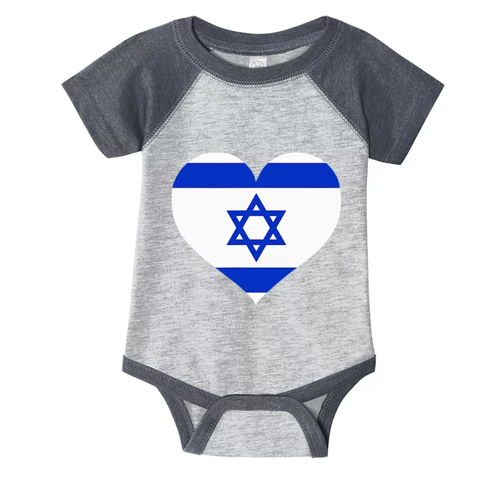 Israel Heart Infant Baby Jersey Bodysuit