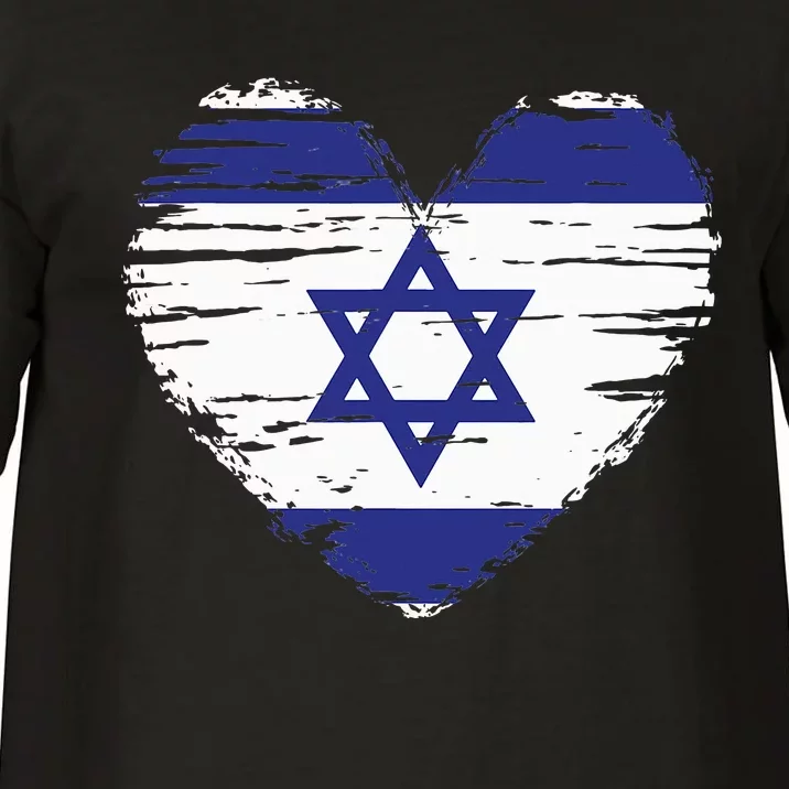 Israel Heart Israeli Flag Israeli Pride Comfort Colors T-Shirt