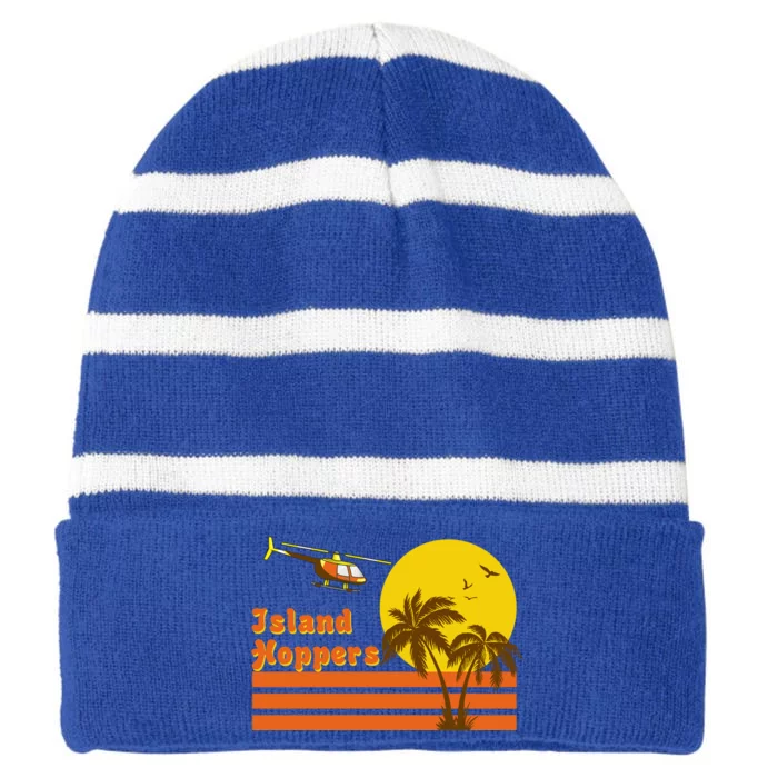 Island Hoppers Striped Beanie with Solid Band