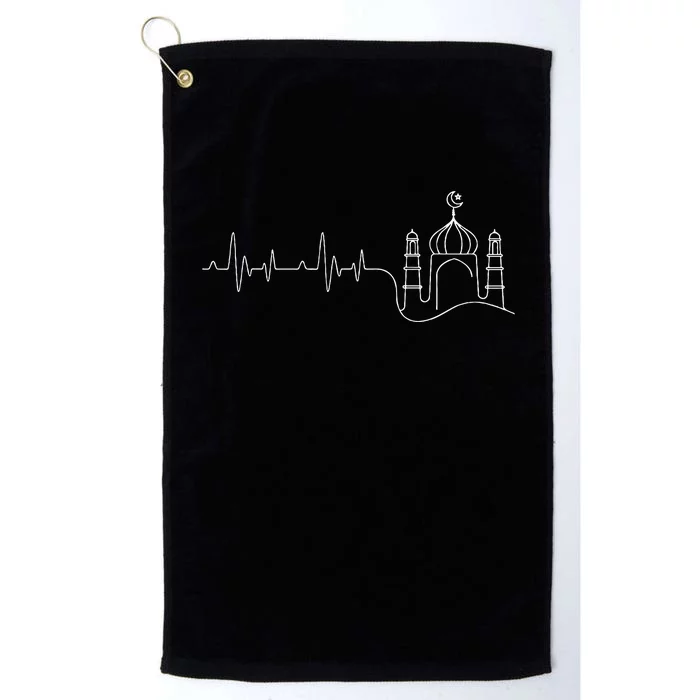 Islam Heartbeat Islamic Religion Ramadan Muslim Allah Platinum Collection Golf Towel