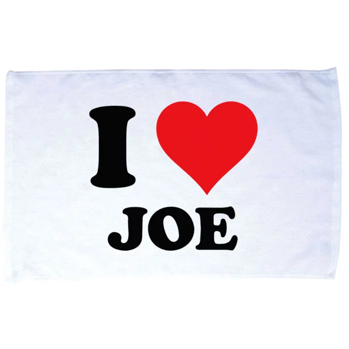 I Heart Joe First Name I Love Personalized Stuff Microfiber Hand Towel