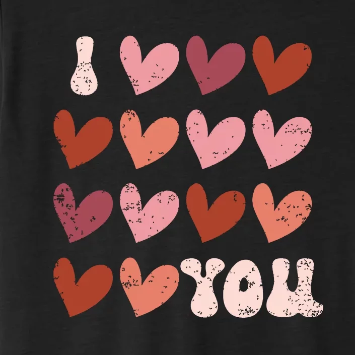 I Heart Love You Valentine Couple Matching ChromaSoft Performance T-Shirt