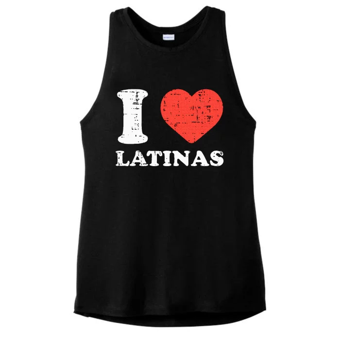 I Heart Latinas Funny Love Latinx Mom Girlfriend Wife Ladies Tri-Blend Wicking Tank