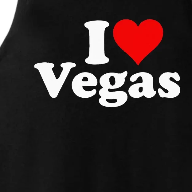 I HEART LOVE LAS VEGAS NEVADA Ladies Tri-Blend Wicking Tank