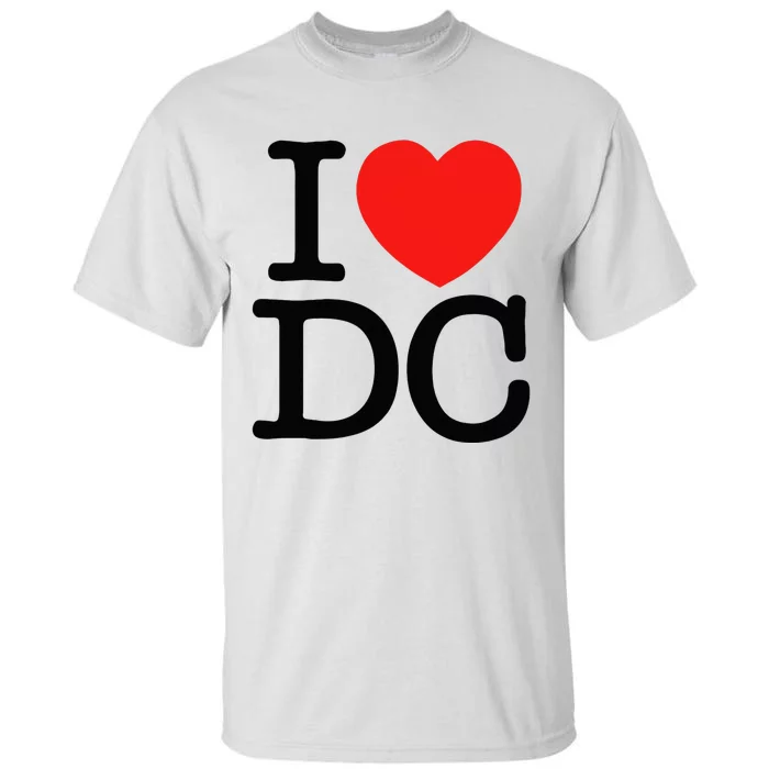 I Heart Love Washington WA DC Classic Font Tall T-Shirt