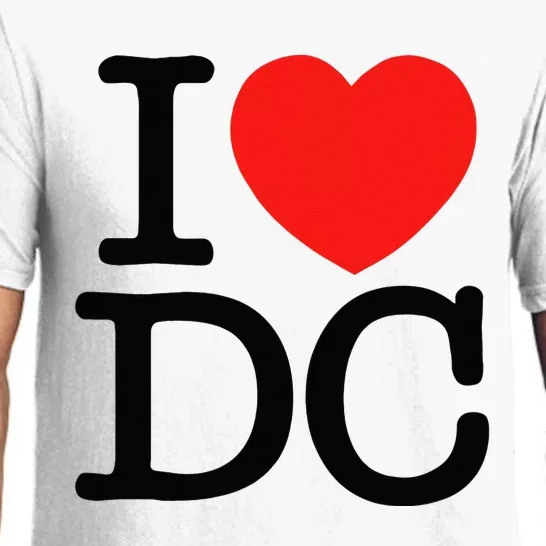 I Heart Love Washington WA DC Classic Font Pajama Set