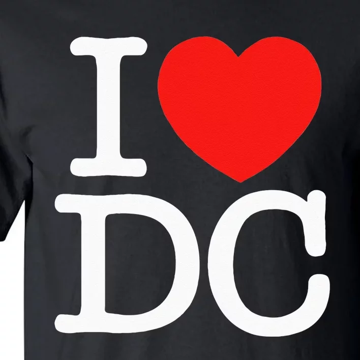 I Heart Love Washington WA DC Classic Font Tall T-Shirt