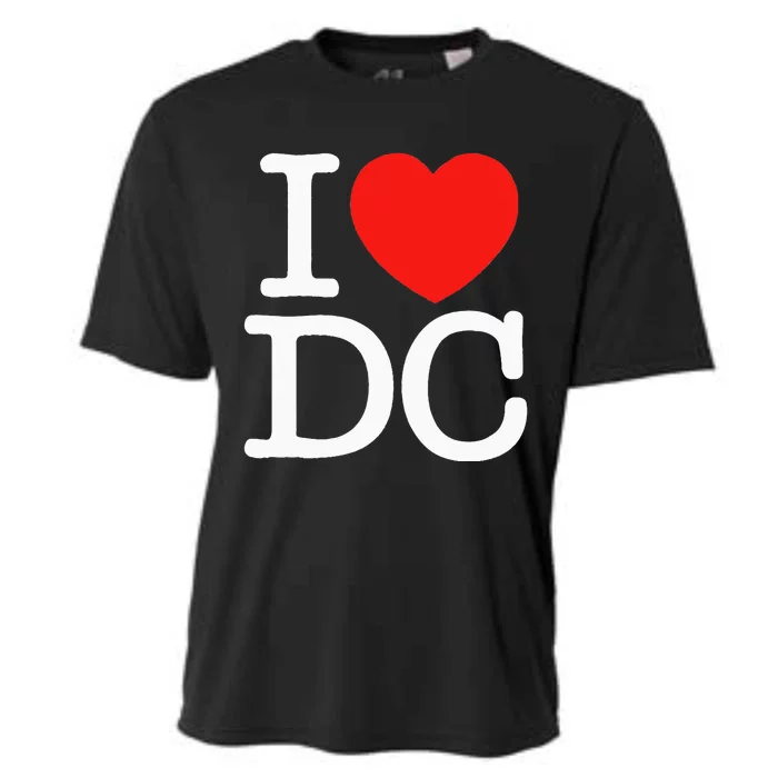 I Heart Love Washington WA DC Classic Font Cooling Performance Crew T-Shirt