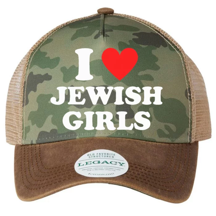 I Heart (Love) Jewish I Red Heart Jewish Designs Legacy Tie Dye Trucker Hat