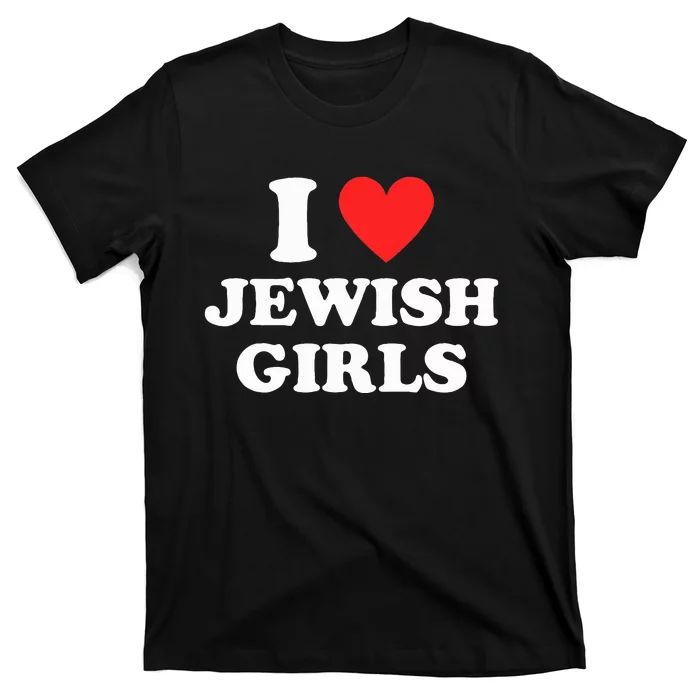 I Heart (Love) Jewish I Red Heart Jewish Designs T-Shirt