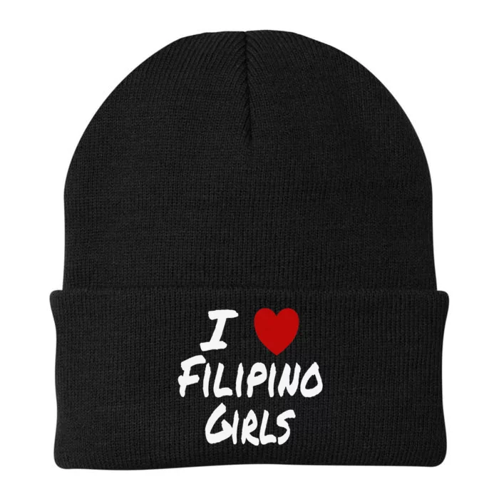 I Heart (Love) Filipino Attraction Asian Preference Knit Cap Winter Beanie