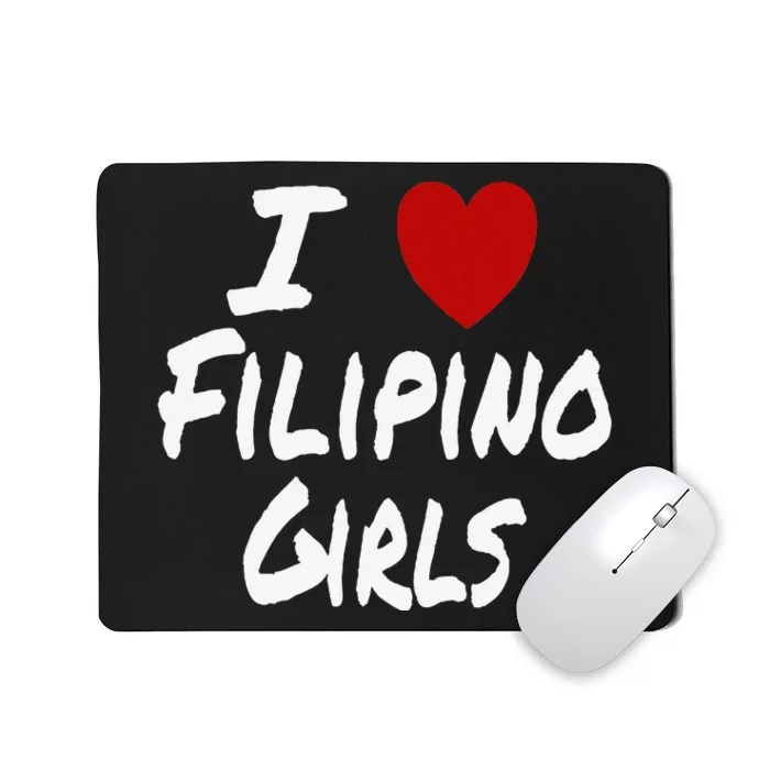 I Heart (Love) Filipino Attraction Asian Preference Mousepad