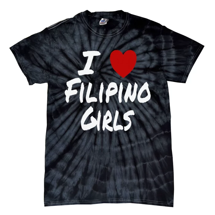 I Heart (Love) Filipino Attraction Asian Preference Tie-Dye T-Shirt