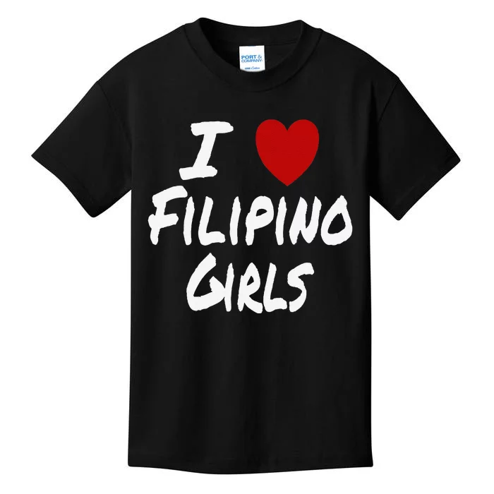 I Heart (Love) Filipino Attraction Asian Preference Kids T-Shirt