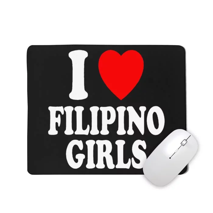 I Heart (Love) Filipino Attraction Asian Preference Mousepad