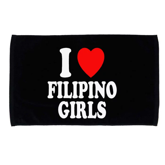 I Heart (Love) Filipino Attraction Asian Preference Microfiber Hand Towel