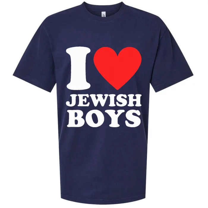 I Heart (Love) Jewish I Red Heart My Jewish Gifts Sueded Cloud Jersey T-Shirt