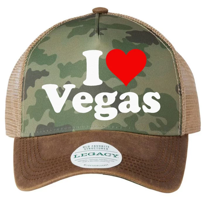 I Heart Love Las Vegas Nevada Legacy Tie Dye Trucker Hat