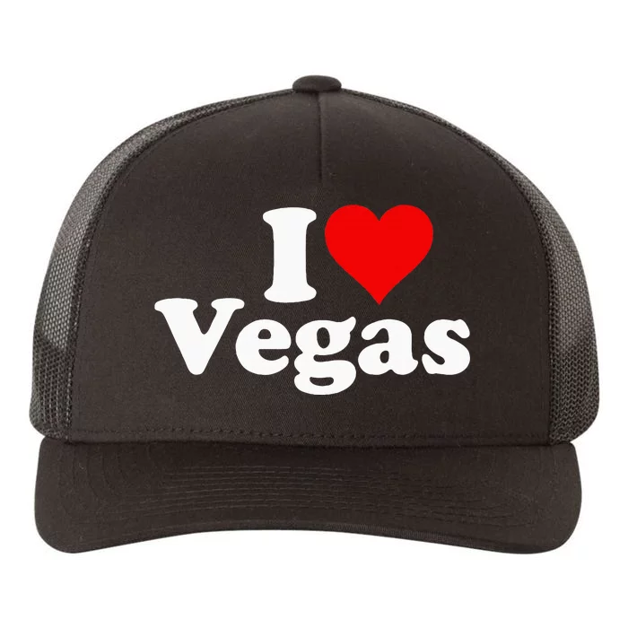 I Heart Love Las Vegas Nevada Yupoong Adult 5-Panel Trucker Hat