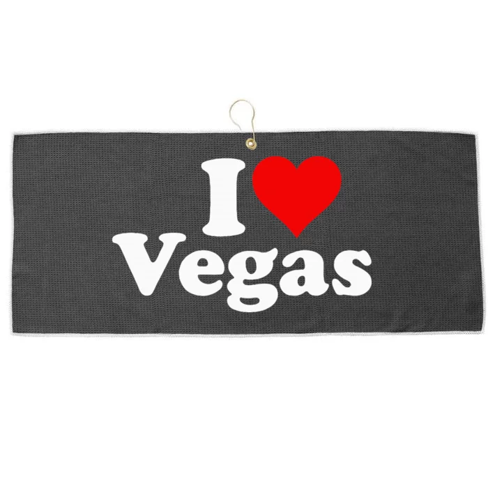 I Heart Love Las Vegas Nevada Large Microfiber Waffle Golf Towel