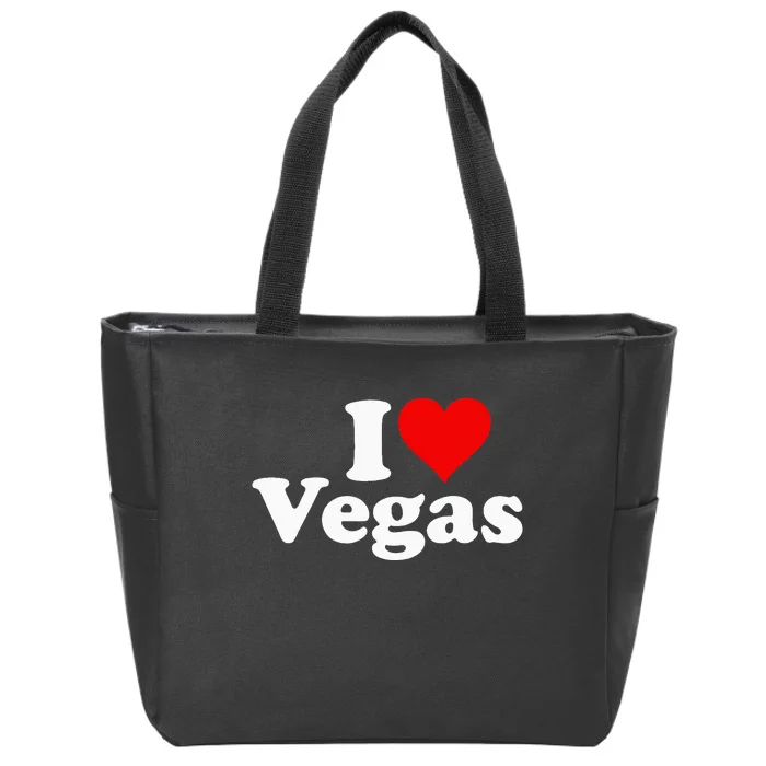 I Heart Love Las Vegas Nevada Zip Tote Bag