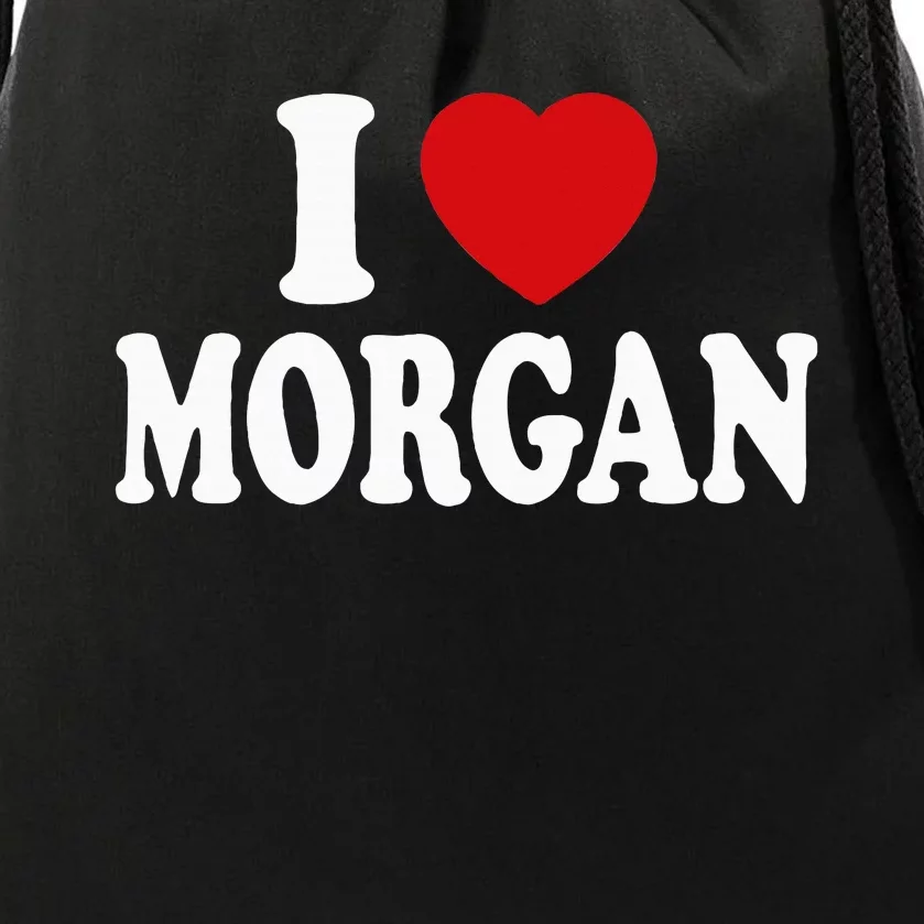 I Heart Love Morgan Drawstring Bag