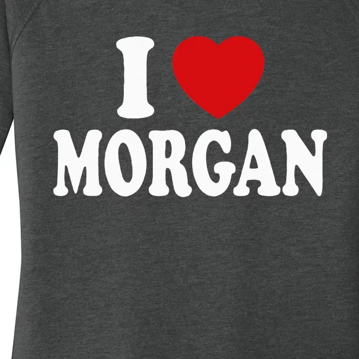 I Heart Love Morgan Women's Perfect Tri Tunic Long Sleeve Shirt