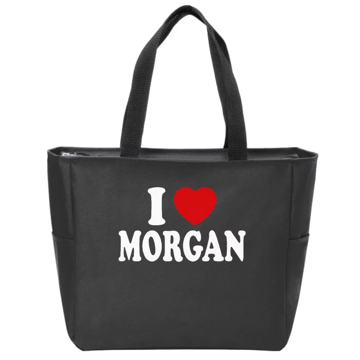 I Heart Love Morgan Zip Tote Bag