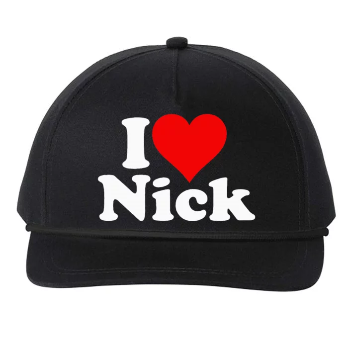 I Heart Love Nick Nicholas Snapback Five-Panel Rope Hat