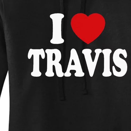 I Heart Love Travis Women's Pullover Hoodie