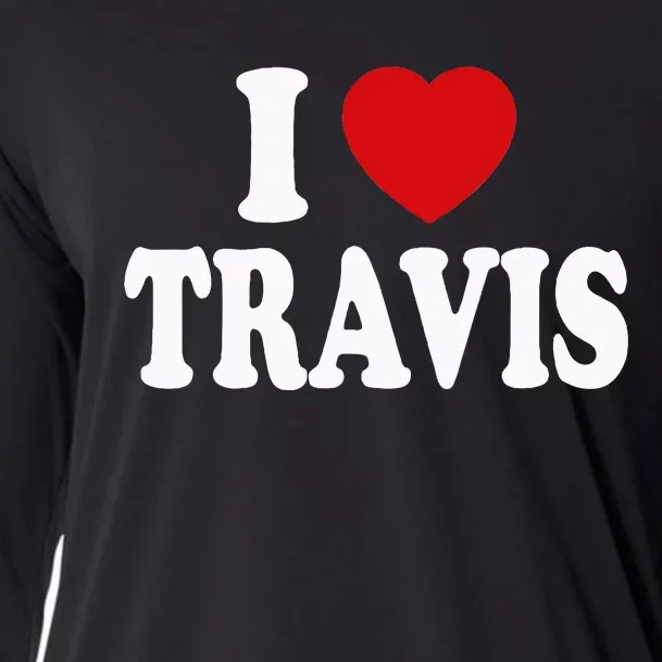 I Heart Love Travis Cooling Performance Long Sleeve Crew