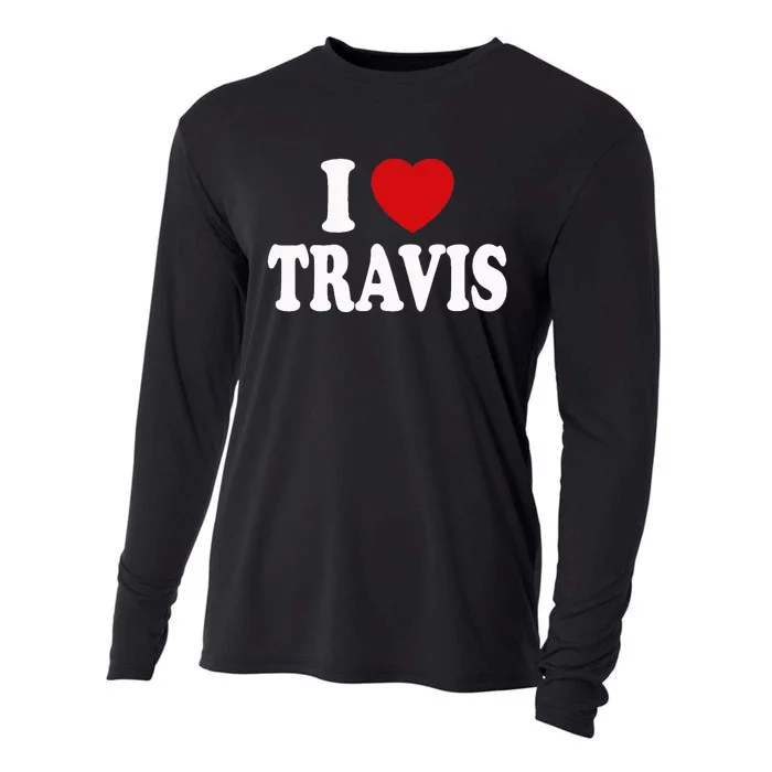 I Heart Love Travis Cooling Performance Long Sleeve Crew