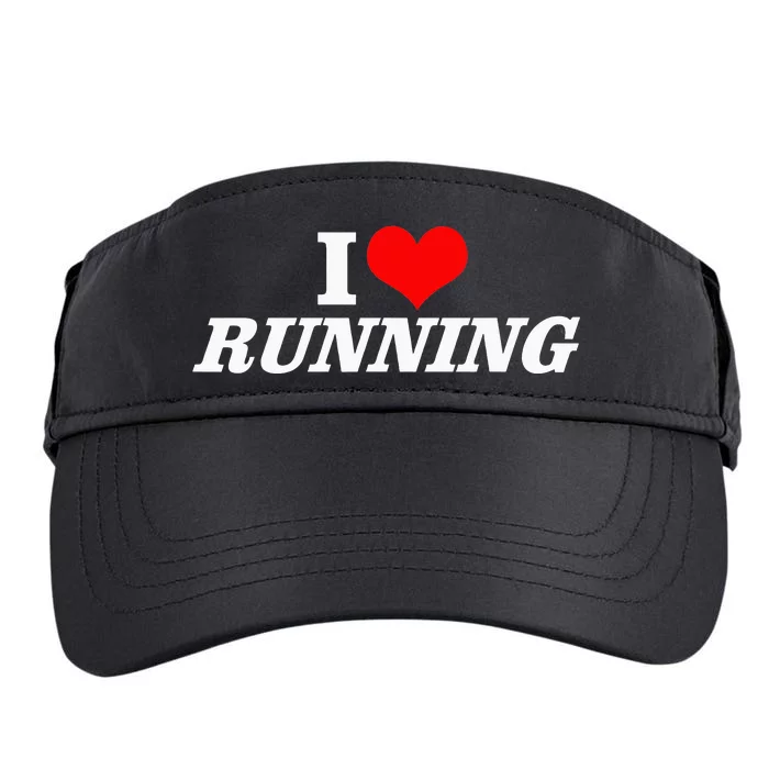 I Heart Love Running Great Gifts For Runner Unisex Adult Drive Performance Visor