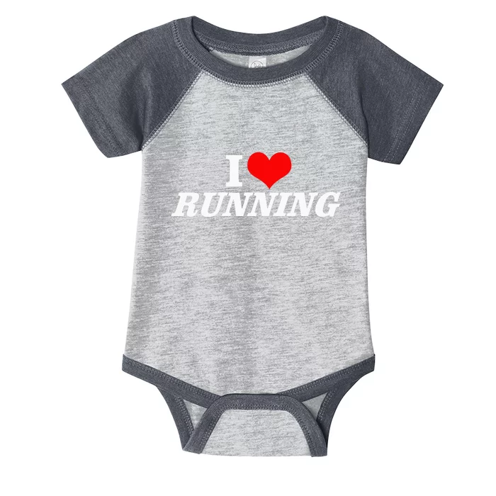 I Heart Love Running Great Gifts For Runner Unisex Infant Baby Jersey Bodysuit