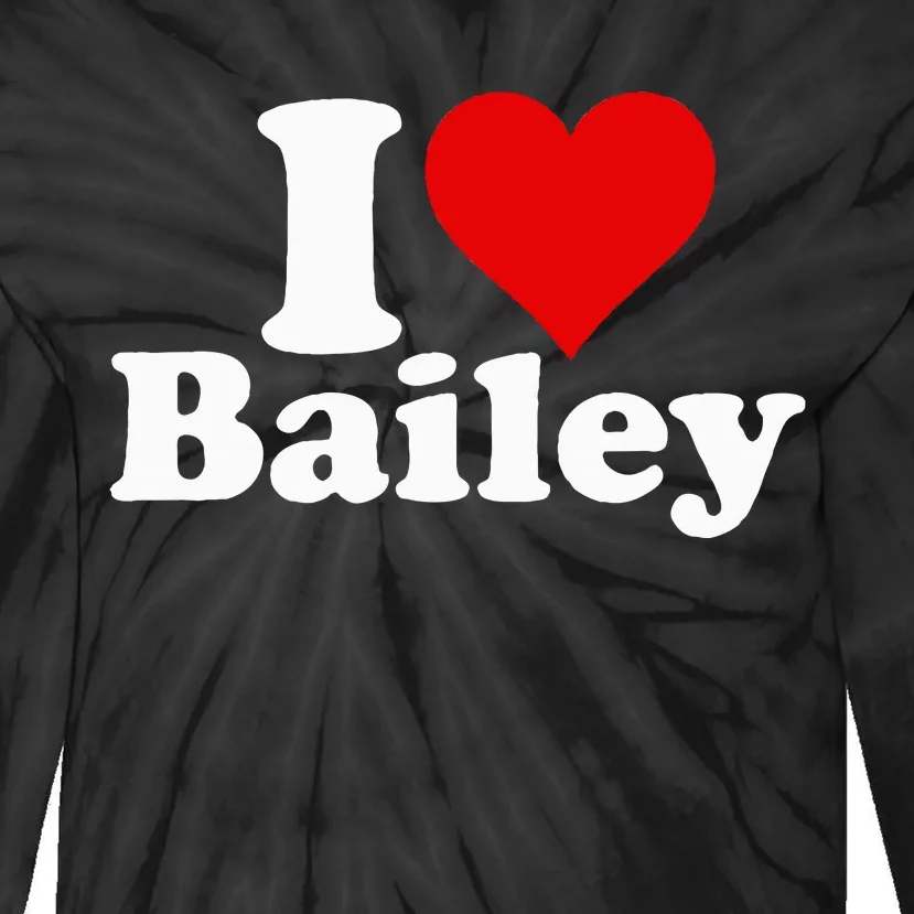 I Heart Love Bailey Tie-Dye Long Sleeve Shirt