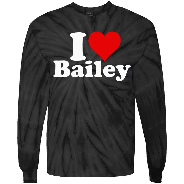 I Heart Love Bailey Tie-Dye Long Sleeve Shirt