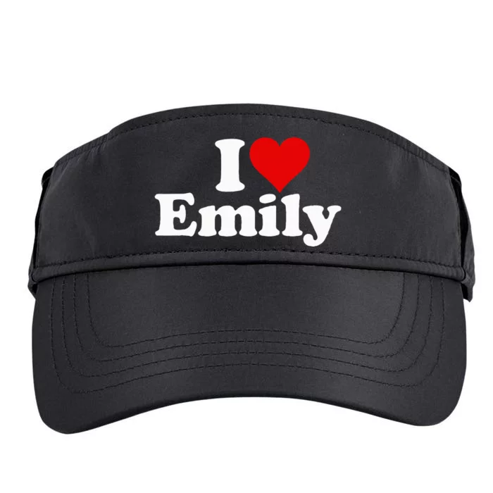 I Heart Love Emily Adult Drive Performance Visor