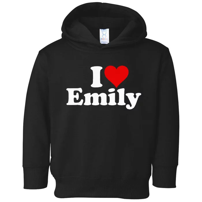 I Heart Love Emily Toddler Hoodie